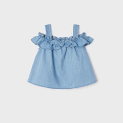 Mayoral Girls Ruffled Blouse