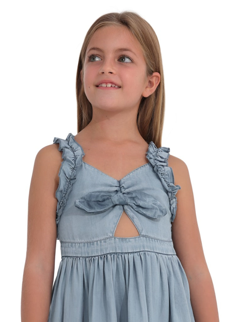 Girls Junior Lyocel Denim Dress