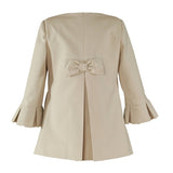 Girls Beige Dress Coat 220A - Kizzies, Coats - Childrens Wear