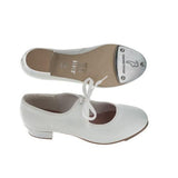 Shirley White Low Heel Tap Shoes - Kizzies, Shoes - Childrens Wear