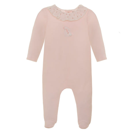 POMPETITPOM Baby Girl Playsuit Pale Pink