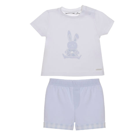 Baby Blue Bunny Shorts Set
