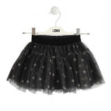 iDO Girls Star Tulle Skirt Grey/Pink