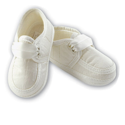 Baby Boys Soft Ivory Shoes - Kizzies, Shoes - Childrens Wear