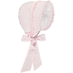 Suzanne Frilled Bonnet Pink