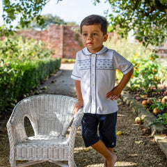 Billy Baby Boys Smart Top & Shorts with Hat