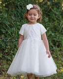 Ceremonial Ballerina Length Dress 070025 White - Kizzies, Dresses - Childrens Wear