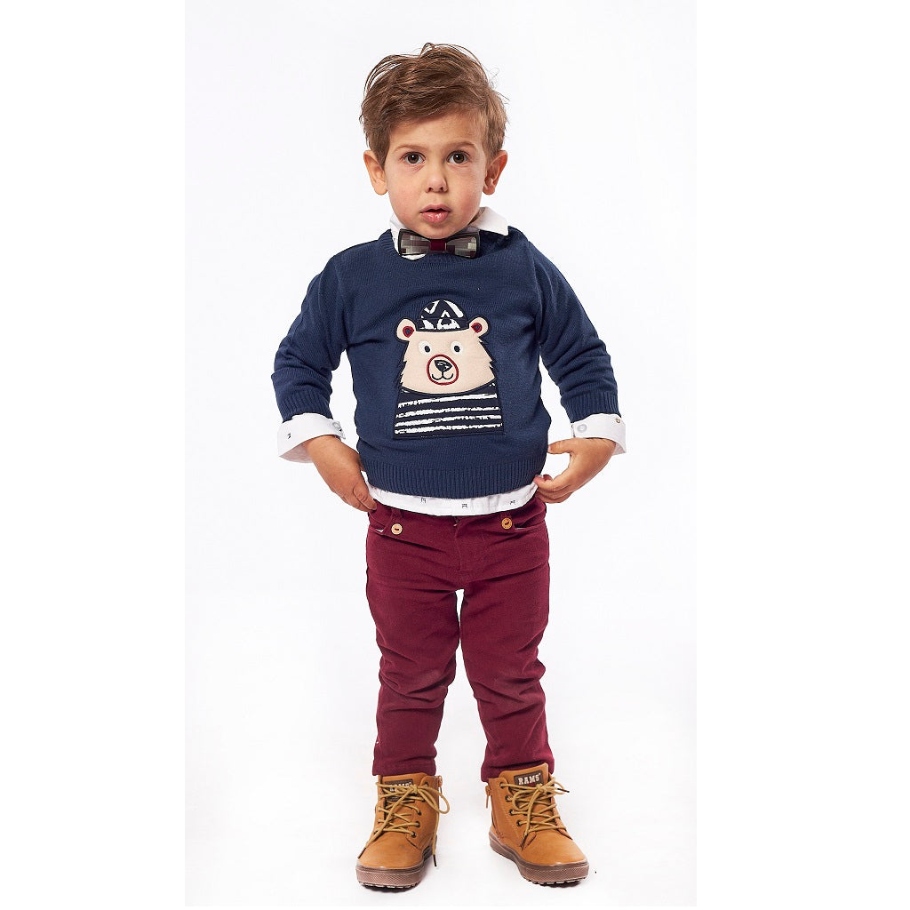 Hashtag Baby Boys Smart 3 Piece Set Bear - Kizzies