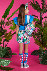 ADEE Tropical Bow Knee High Socks