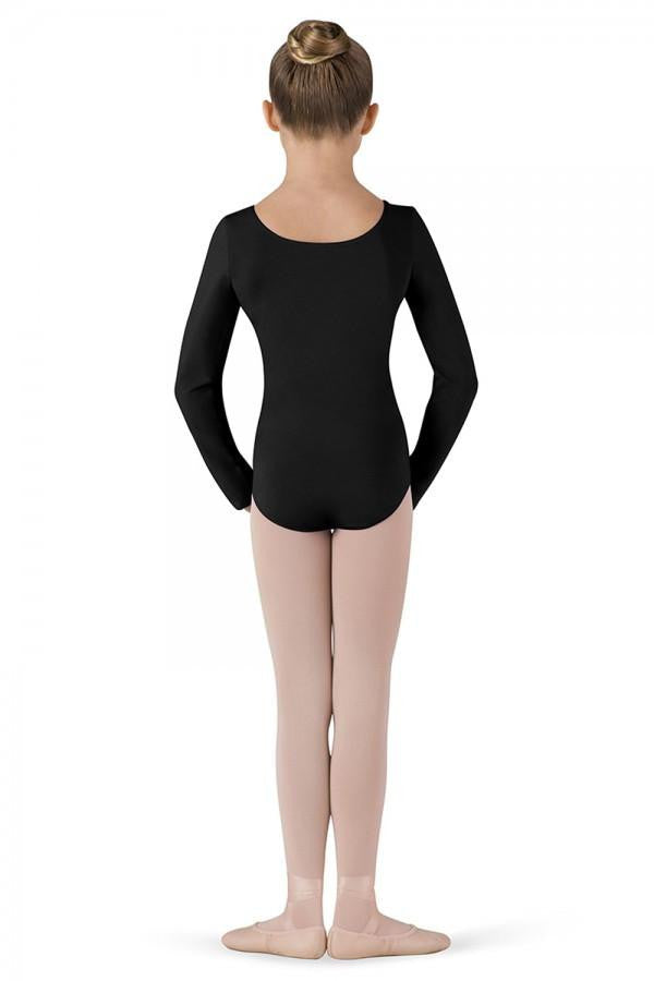 Girls Long Sleeved Black Leotard - Kizzies, Leotards - Childrens Wear