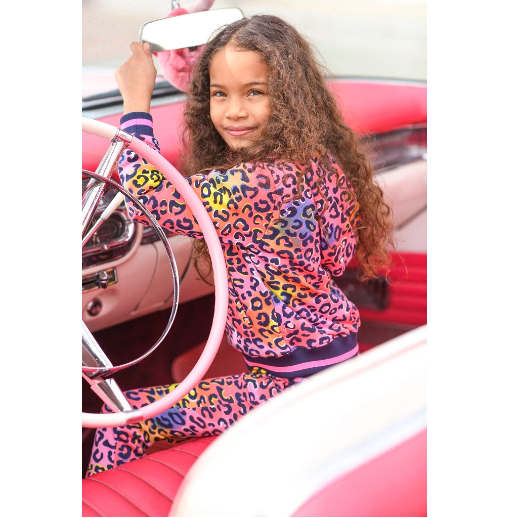 Girls Leopard Tracksuit