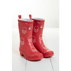 G&A Older Kids Colour Changing Wellies Coral