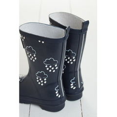 G&A Older Kids Colour Changing Wellies Navy