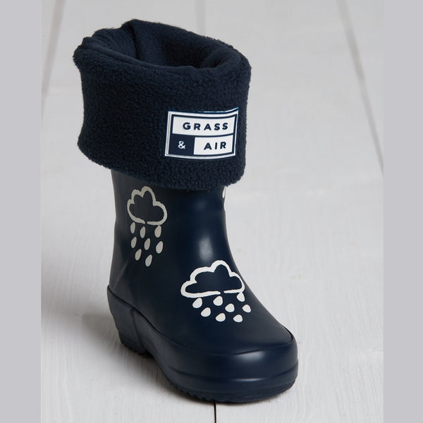 G&A Kids Colour Changing Wellies Navy