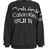 CK Blown-Up Logo Sweatshirt Black
