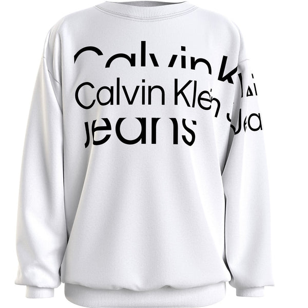 CK Blown-Up Logo Sweatshirt White