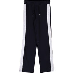 Girls BOSS Navy Trousers - Kizzies, Trousers - Childrens Wear