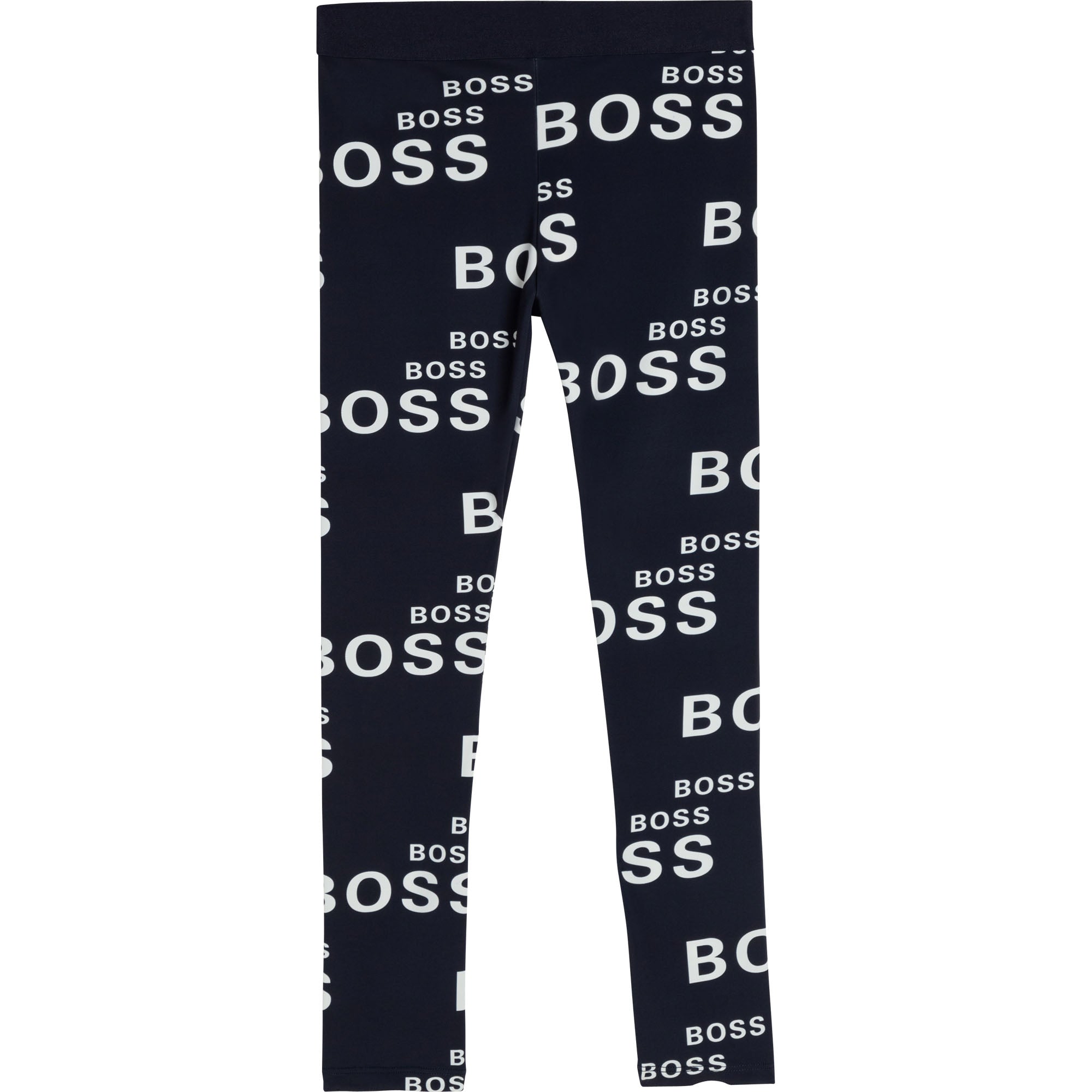 BOSS Girls Crop Top & Leggings Set Navy