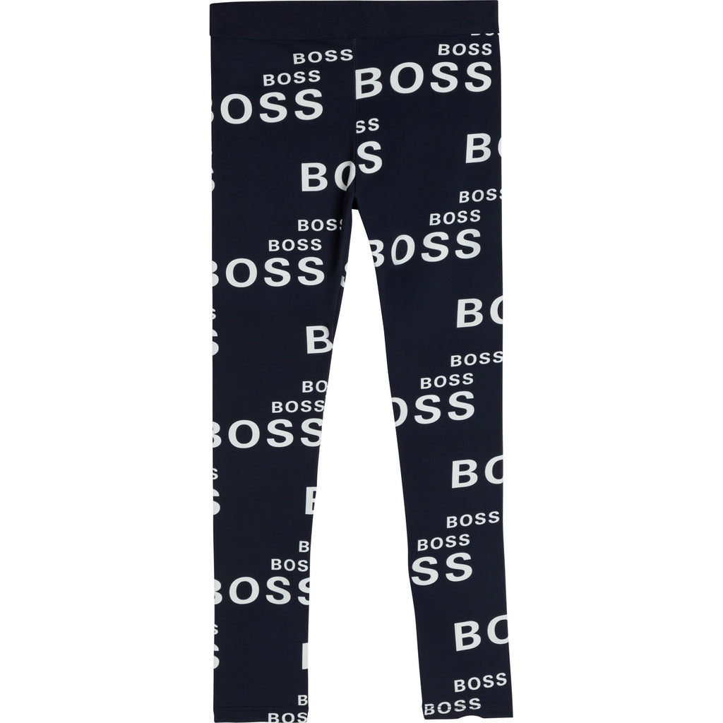 BOSS Girls Crop Top & Leggings Set Navy – Kizzies