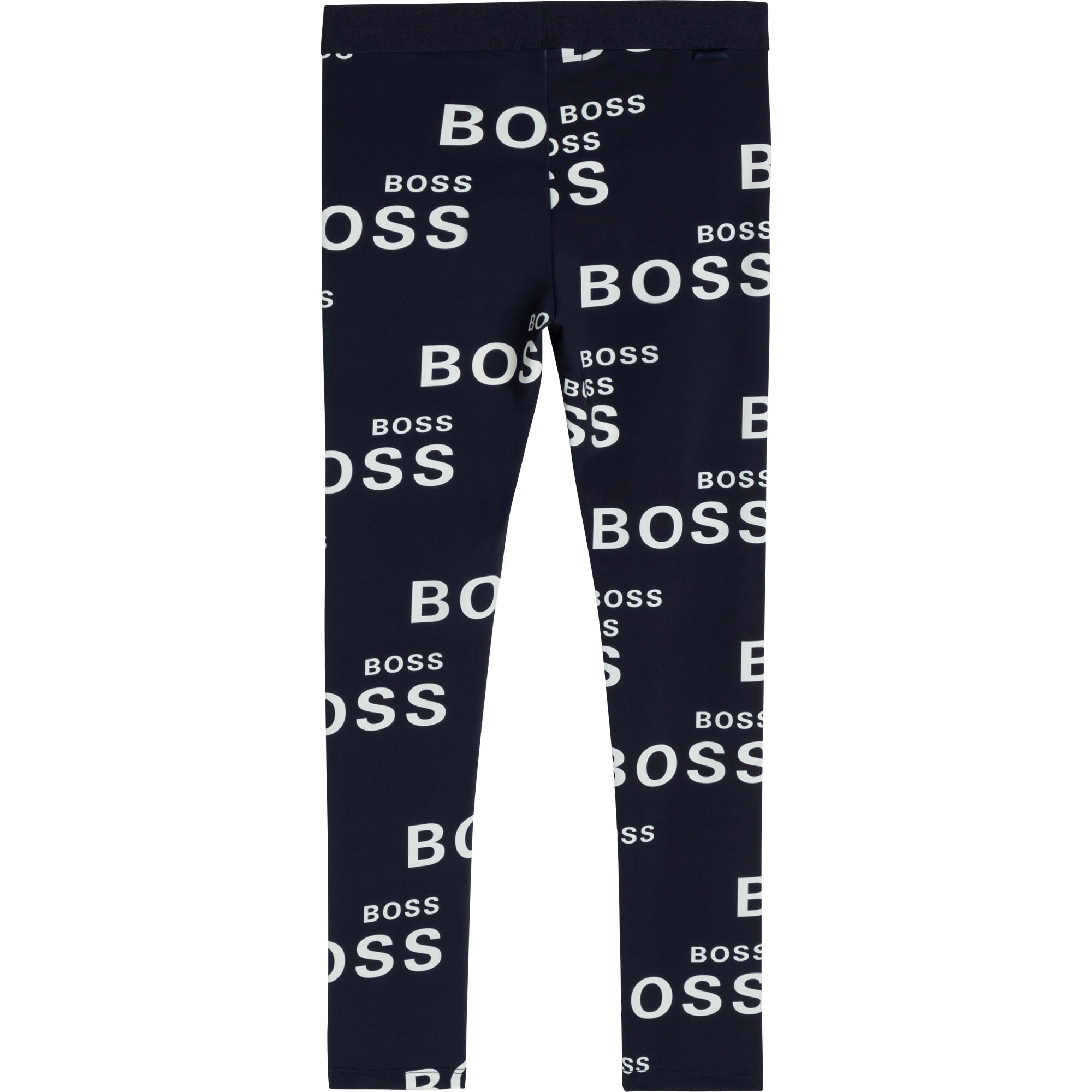 BOSS Girls Crop Top & Leggings Set Navy