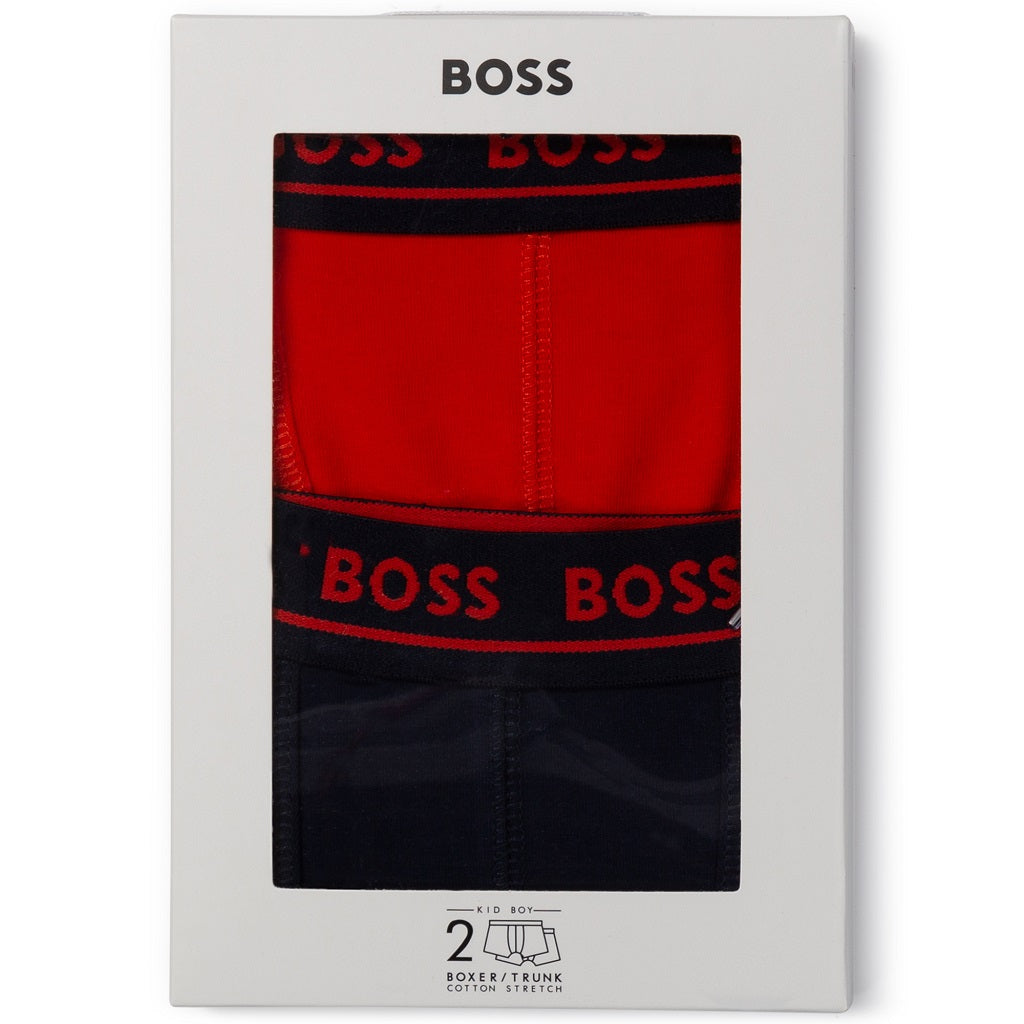 BOSS KIDS Boxer Shorts Red Navy