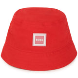 BOSS Kids Bucket Hat Bright Red