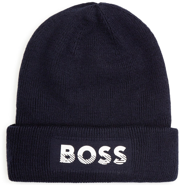 BOSS Kids Pull On Hat Navy - Kizzies - Designer - Childrenswear