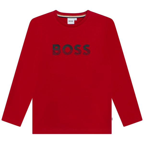 BOSS Kids L/Sleeve T-Shirt Poppy - Kizzies