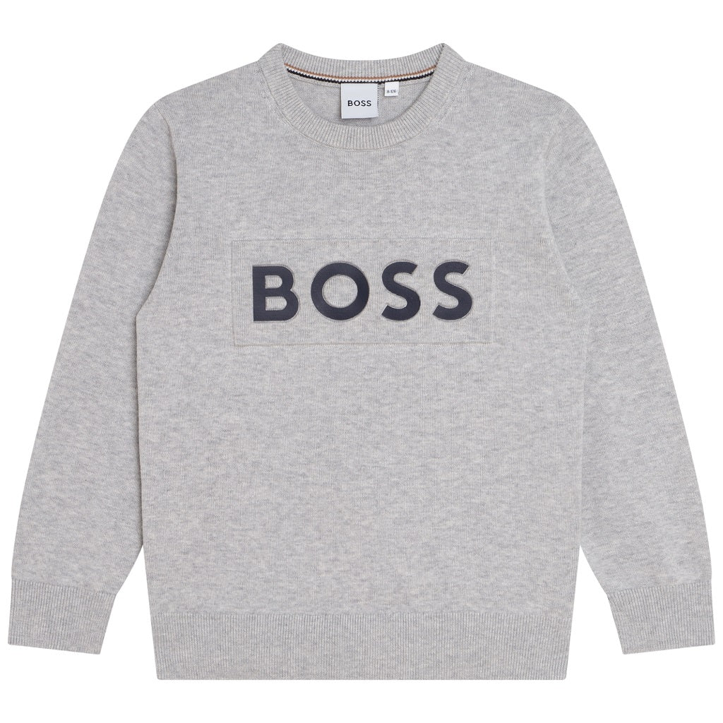 BOSS Kids Grey Jumper