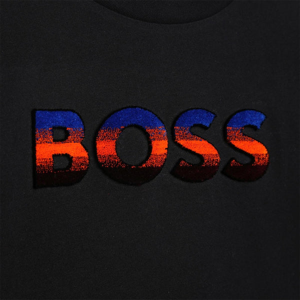 BOSS Kids Black S/s T-Shirt