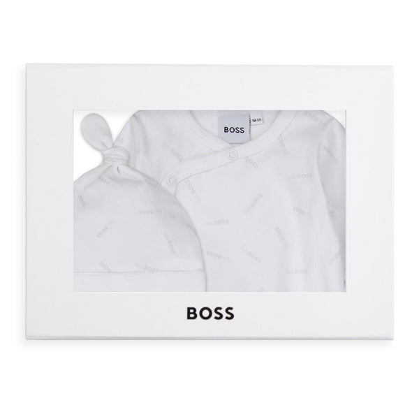 BOSS Baby Pyjamas Hat Set White