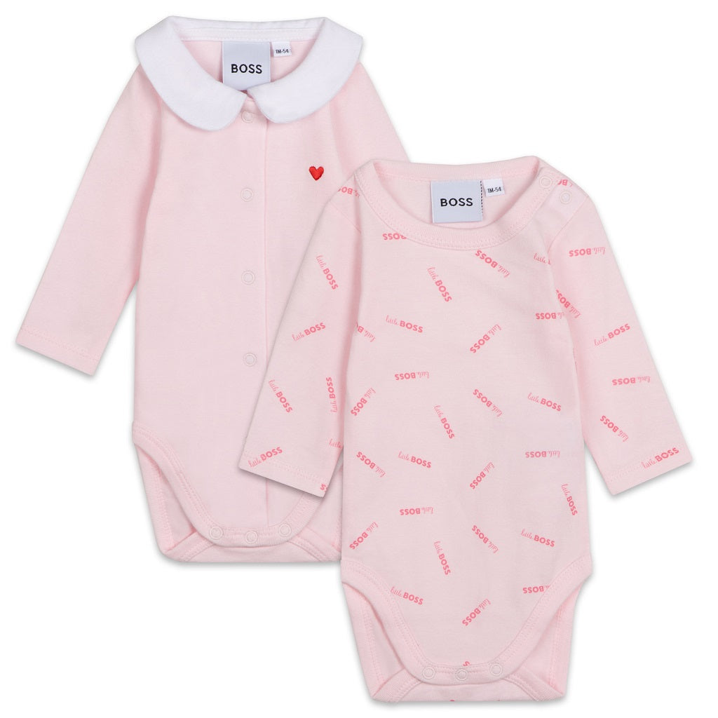 BOSS BABY Set of 2 Bodysuits Pale Pink