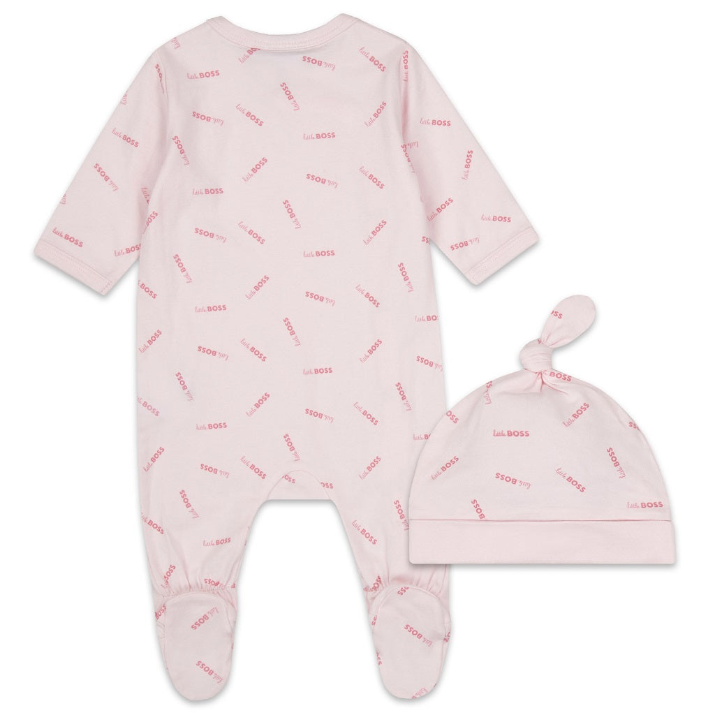 BOSS Baby Pyjamas Hat Set Pale Pink