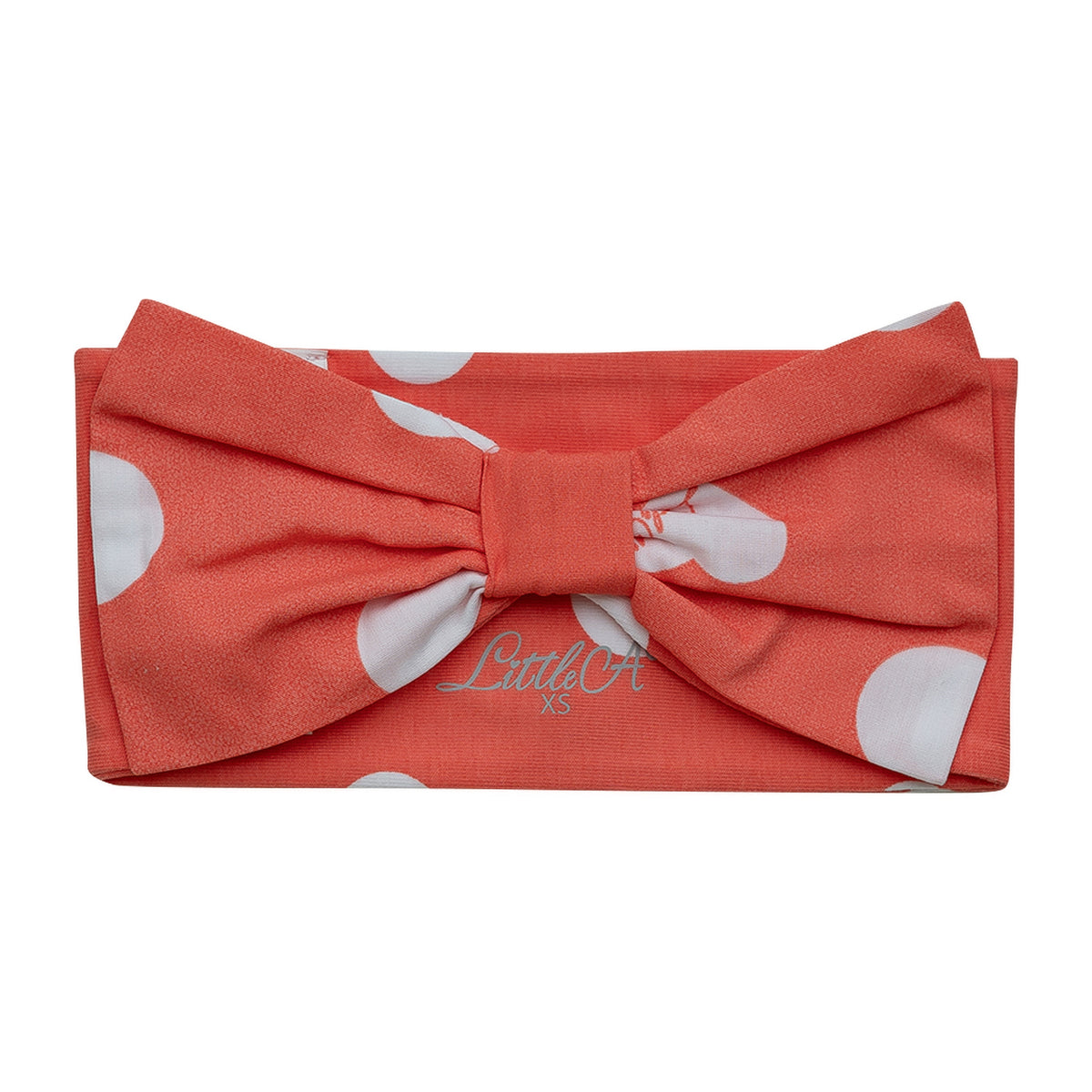 Little A Polka Dot Headband Coral