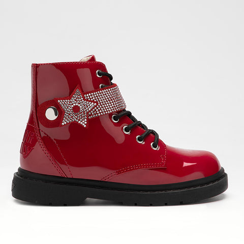 LELLI KELLY Stella Boots Red Patent