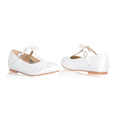 Ruthie Satin Communion - Flower Girl Shoes - Kizzies Childrens Wear