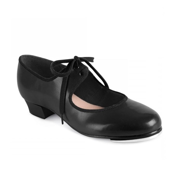 Shirley Black Low Heel Tap Shoes - Kizzies, Shoes - Childrens Wear