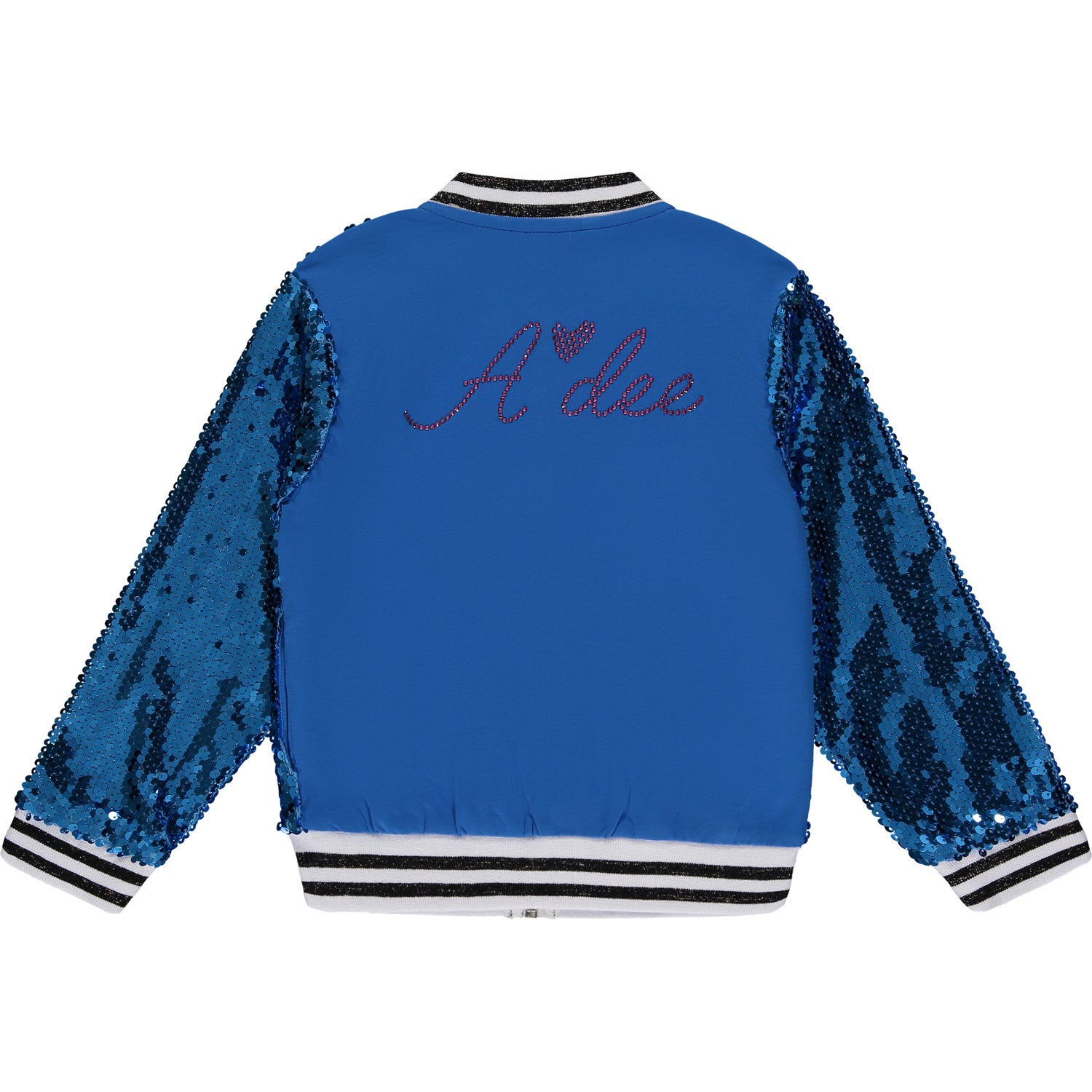 ADEE Tropical Sequin Bomber Jacket