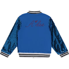 ADEE Tropical Sequin Bomber Jacket