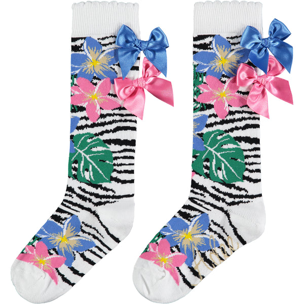 ADEE Tropical Knee High Socks
