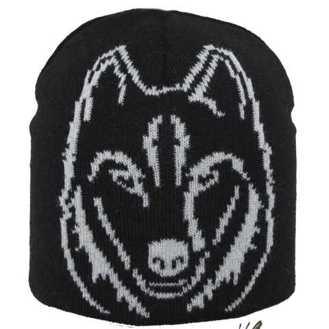 Satila Wolf Black Beanie Hat - Kizzies, Hats - Childrens Wear