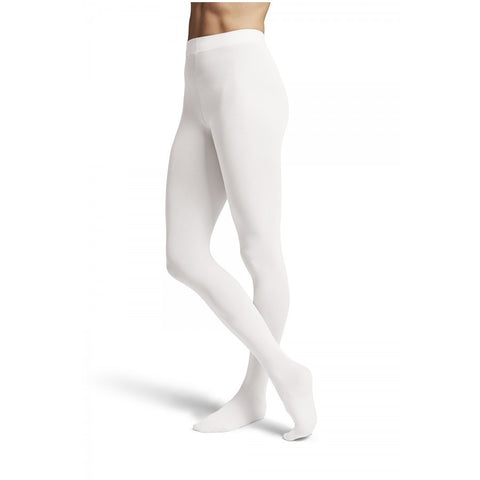 Girls White Footed Dance Tights - Kizzies, Tights - Childrens Wear