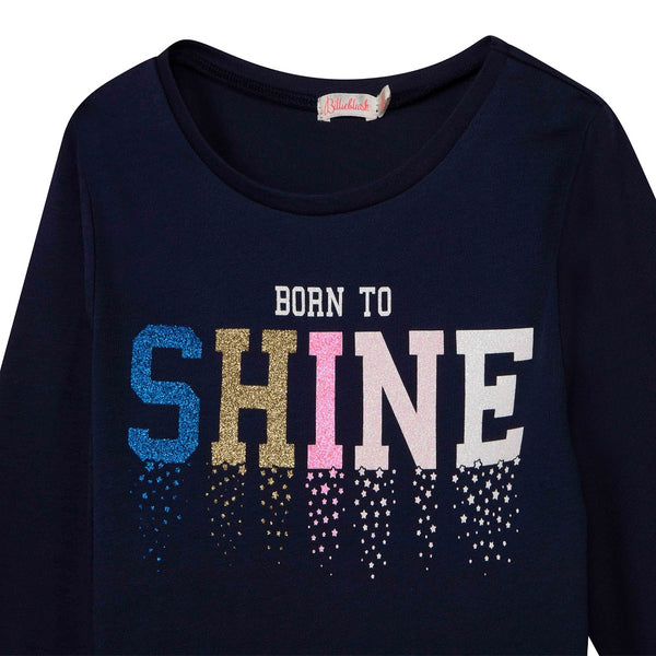 Girls Shine T-Shirt Navy
