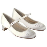 Verity Ivory Satin Shoes - Kizzies, Shoes - Childrens Wear