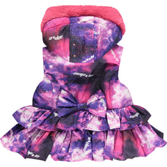 ADEE Galaxy Girl Gilet Faux Fur Hood