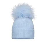 BABY KNIT SINGLE Hat Blue