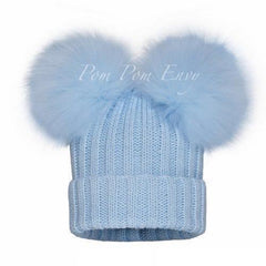 Pom Pom Envy Double Dream Hat Blue