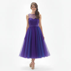 Linzi Jay Girls Ballerina Length Tulle Dress Copen Blue 