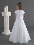 Lace & Tulle A-Line Communion Dress - Kizzies, Dresses - Childrens Wear