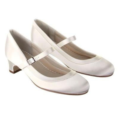 Maisie White Satin Shoes - Kizzies, Shoes - Childrens Wear